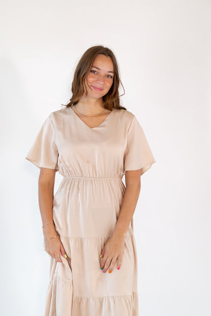 Stine Champagne Dress