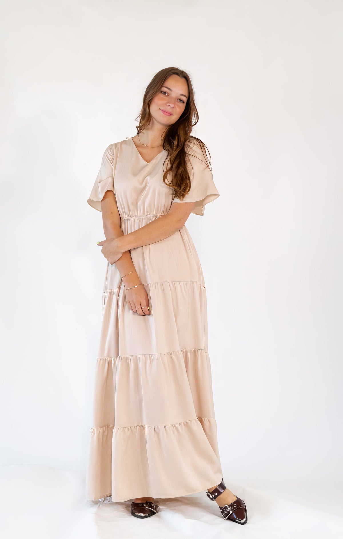Stine Champagne Dress