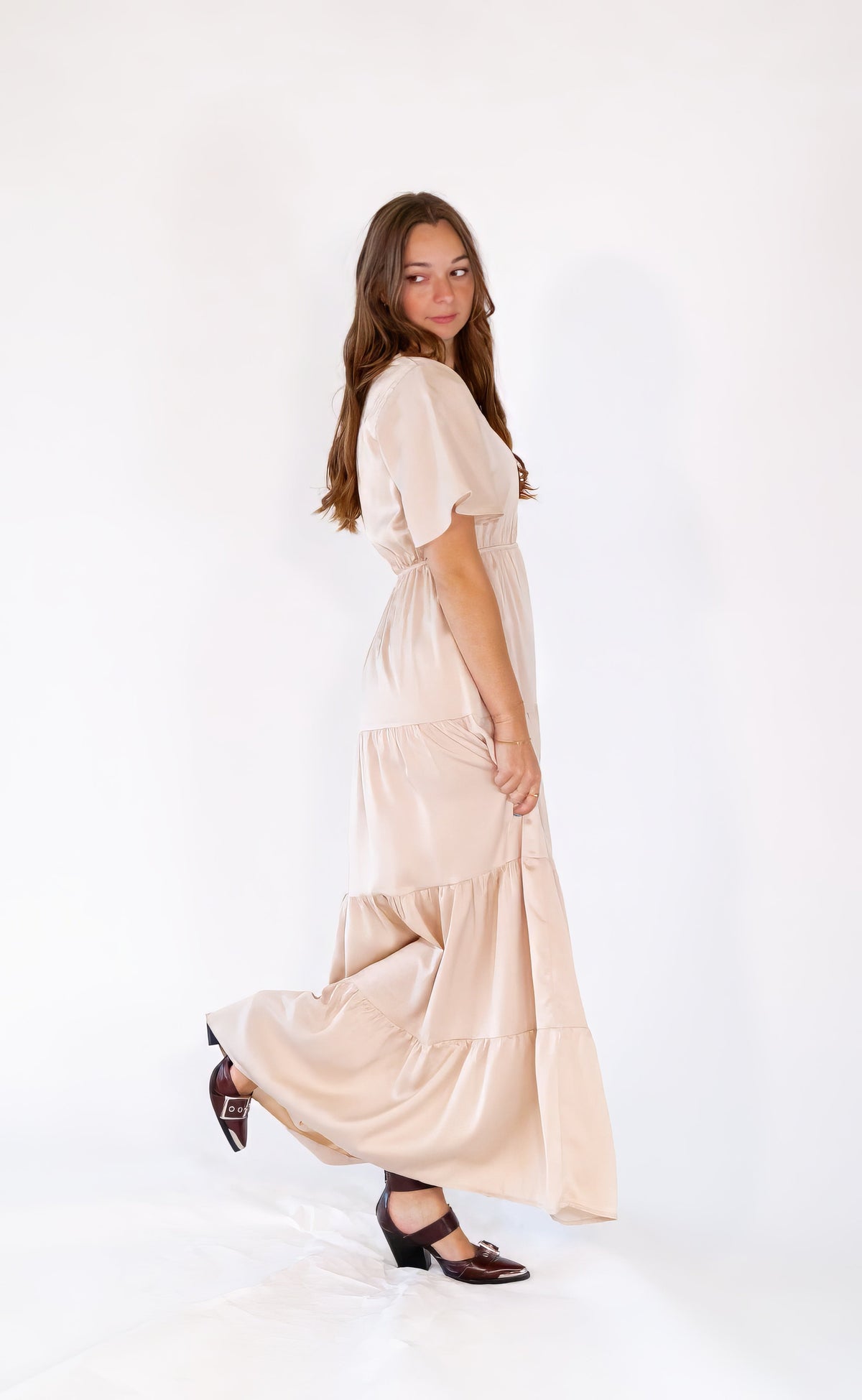 Stine Champagne Dress