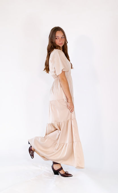 Stine Champagne Dress