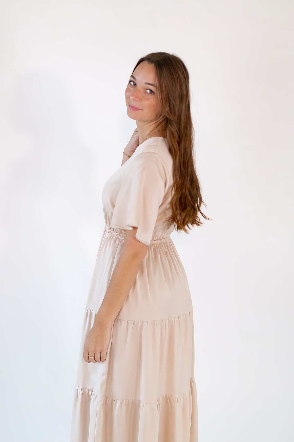 Stine Champagne Dress