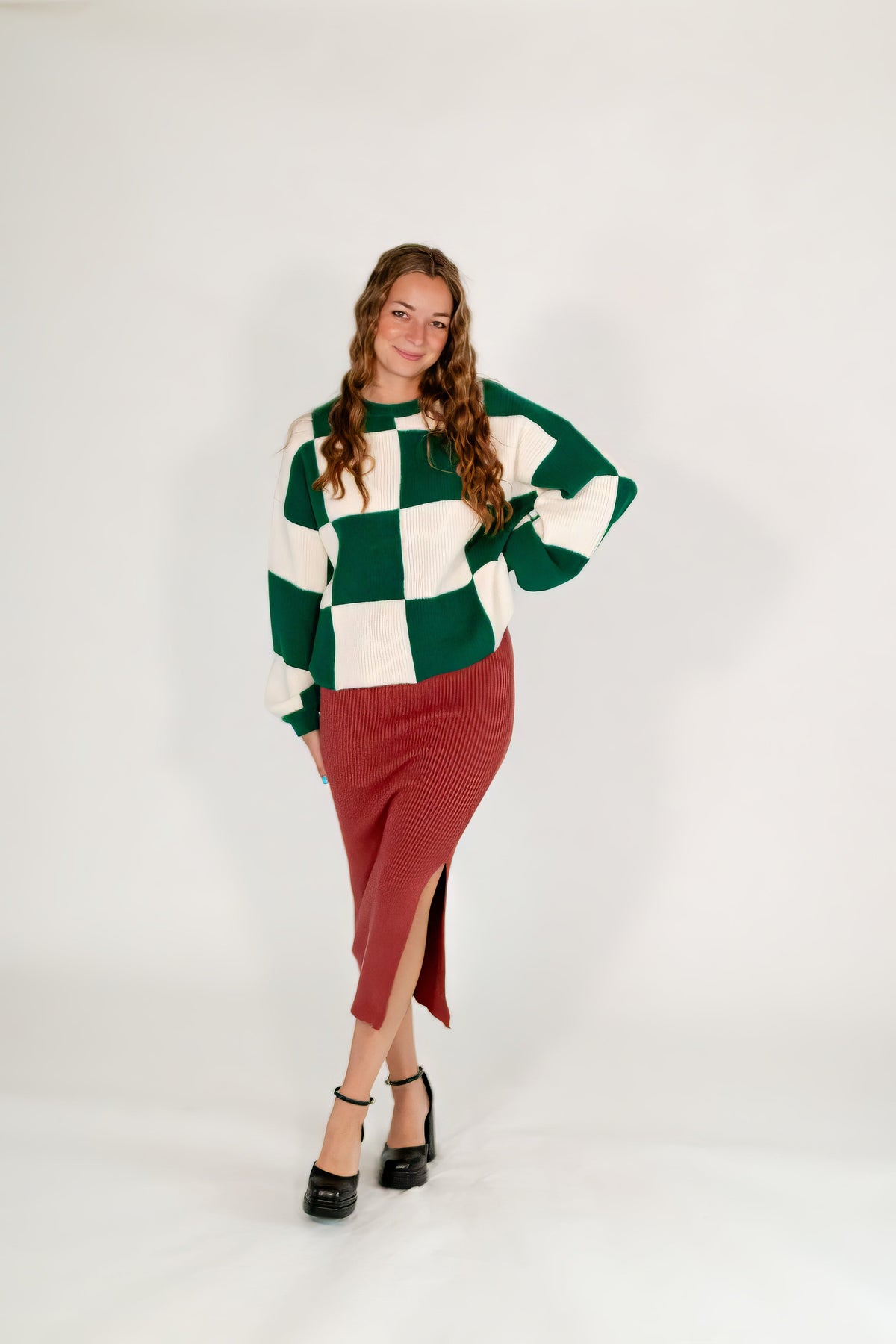 Lexy Ribbed Pencil Skirt