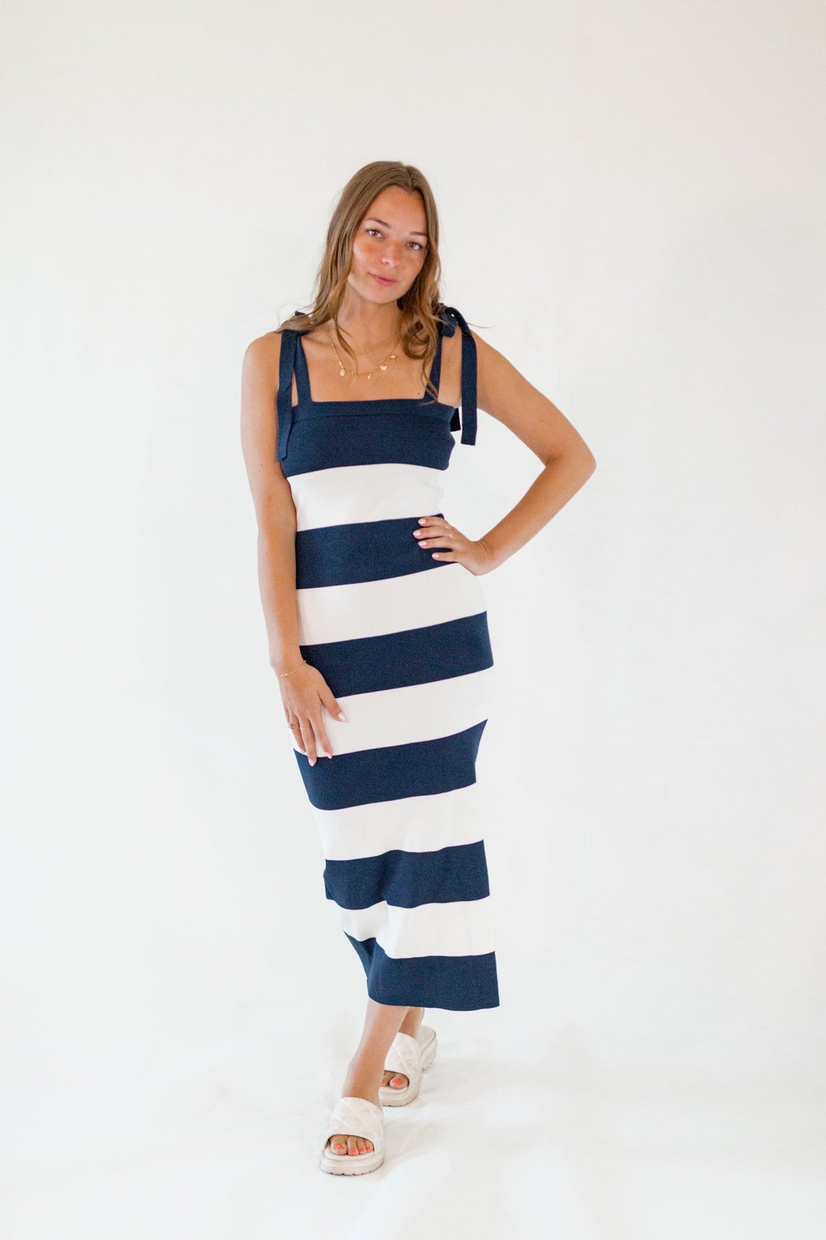 Monse Striped Knit Dress