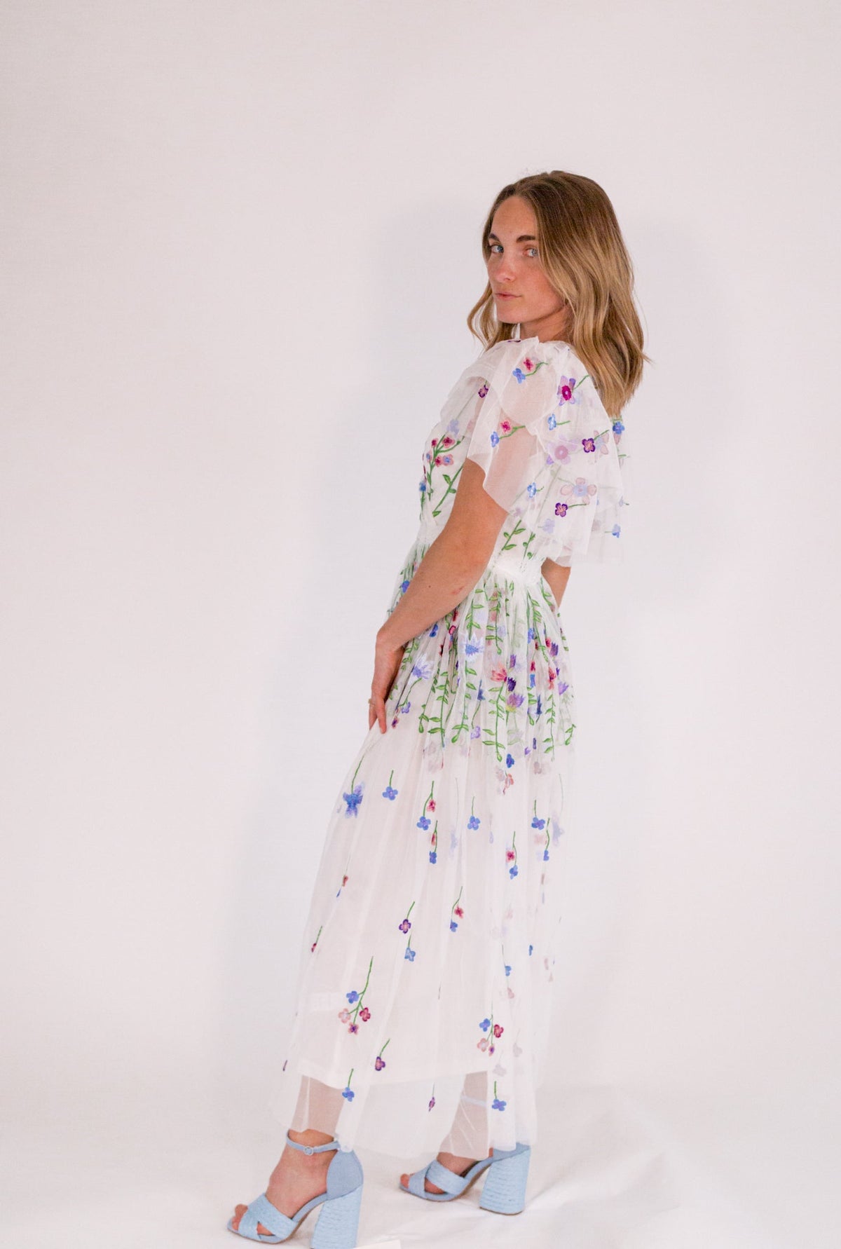 Garden Embroidered Midi