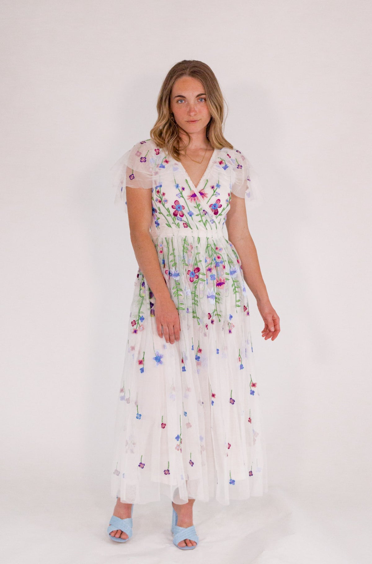 Garden Embroidered Midi