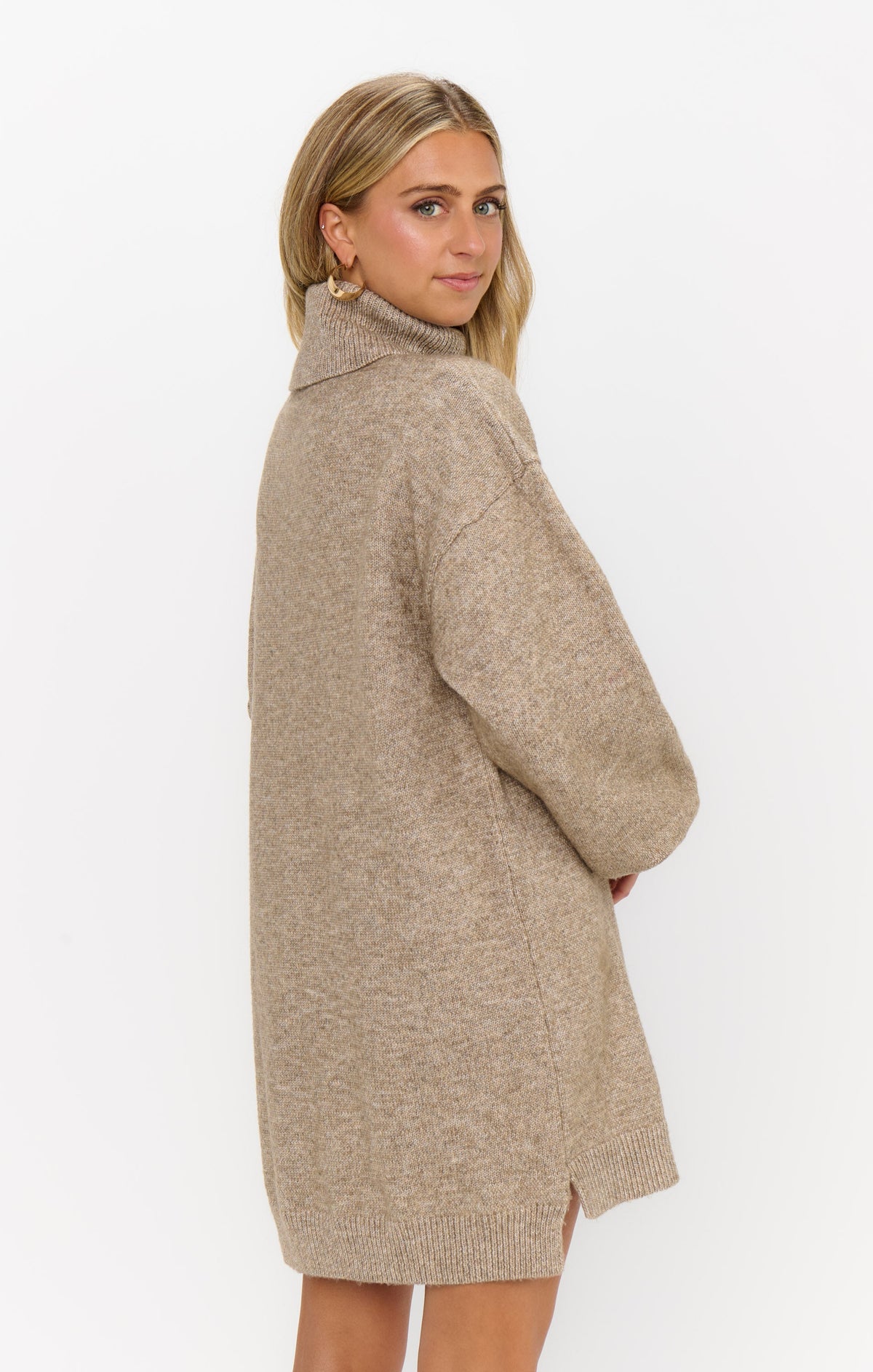 Chester Sweater Dress ~ Oatmeal Knit