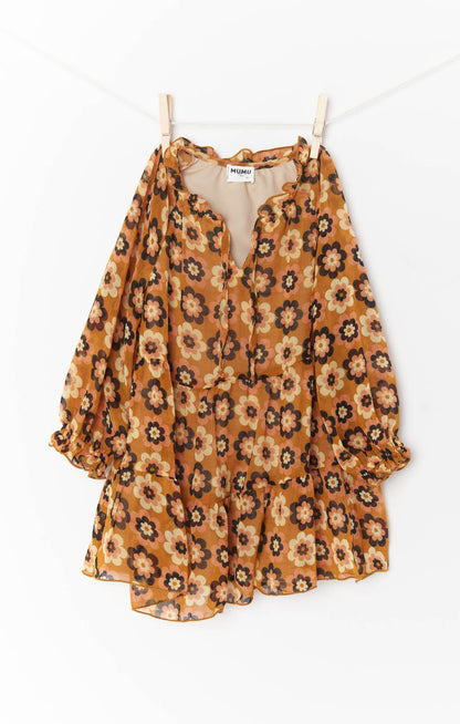 Little Birdie Dress ~ Aurora Floral