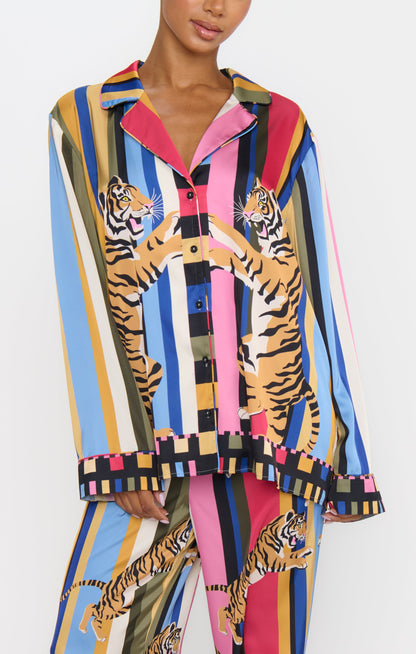 Classic PJ Set ~ Tiger Dreams Silky