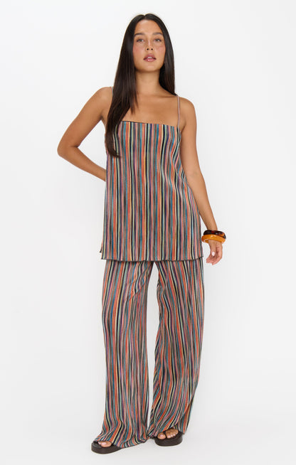 Abby Top ~ Sundown Stripe Knit