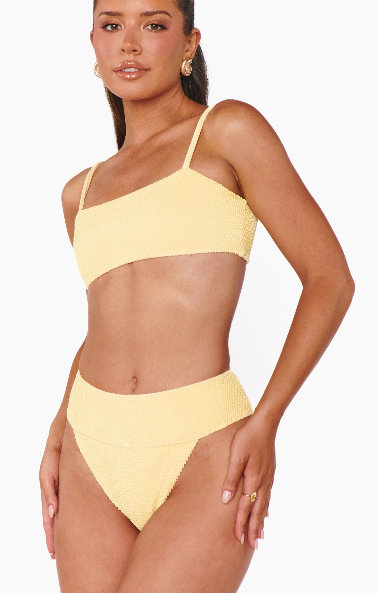 Del Rey Bottom ~ Butter Yellow Scrunch
