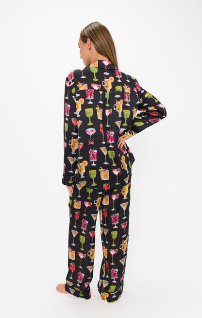 Classic PJ Set ~ Holiday Cocktails Silky