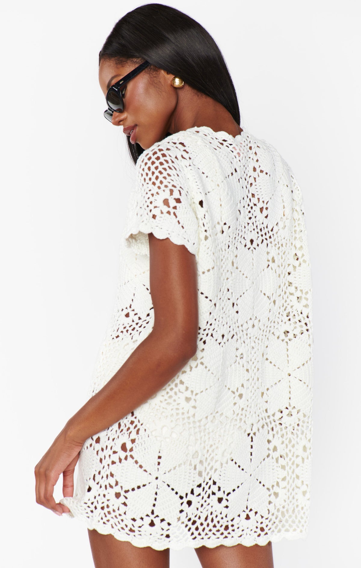 Cleo Coverup ~ Salty Floral Crochet
