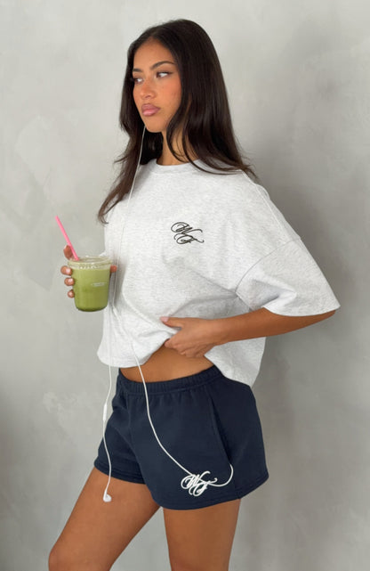 Studio 17 Raven Boxy Oversized Tee Grey Marle