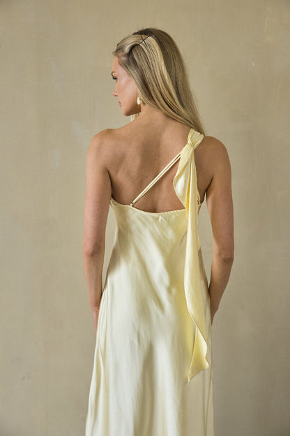 Sarahi Ruffle One Shoulder Maxi Dress