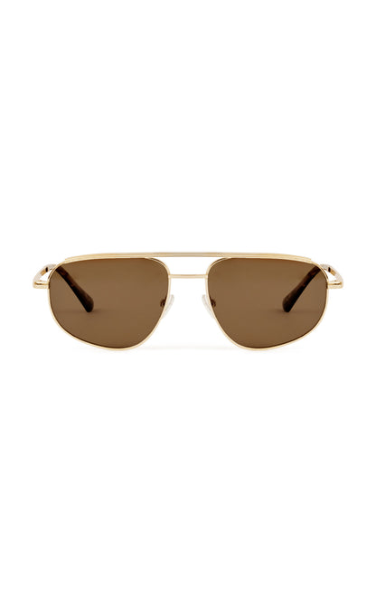 Banbé Eyewear The Halle Sunglasses ~ Gold/Brown