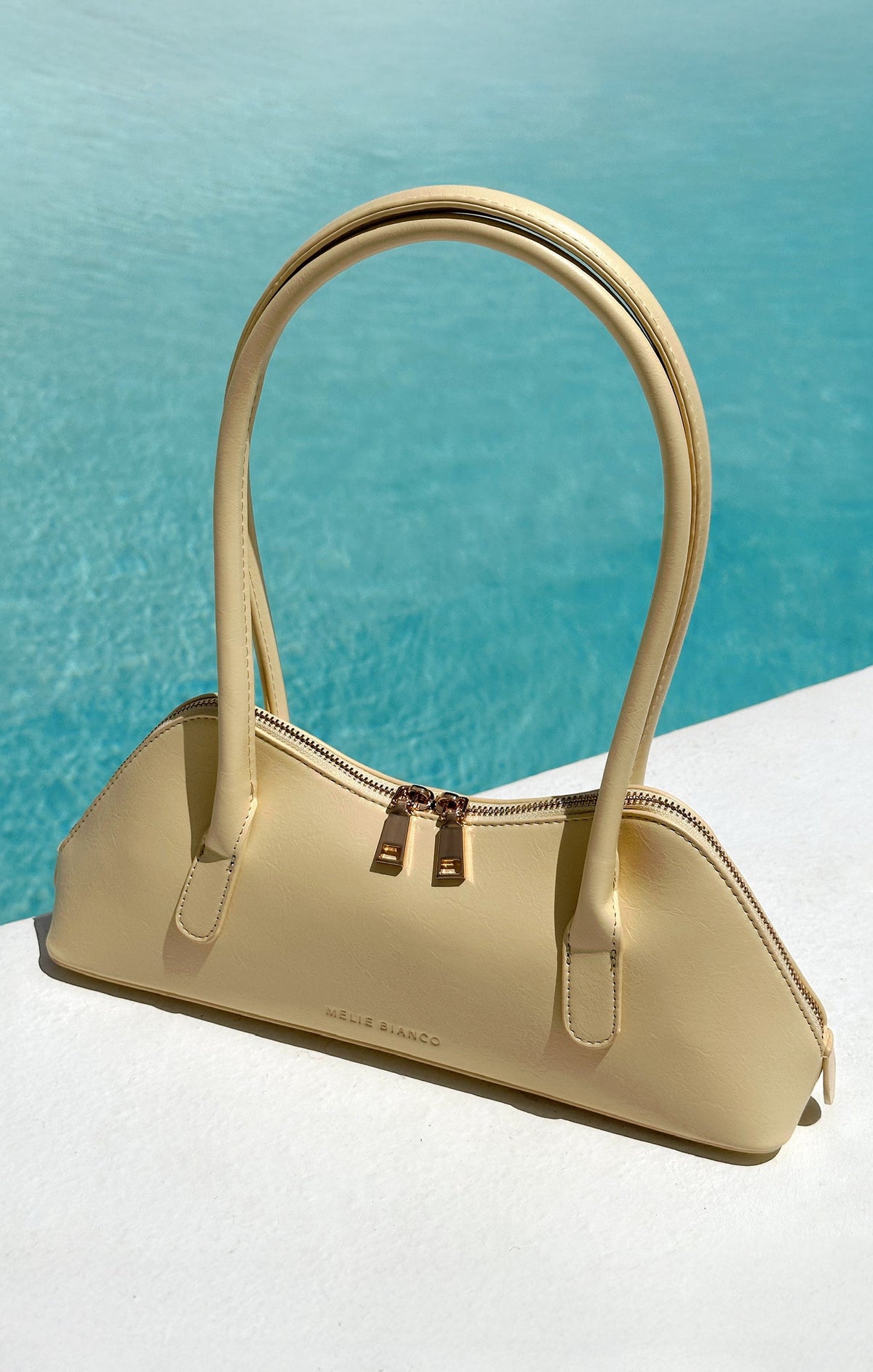 Melie Bianco Dakota Shoulder Bag ~ Pale Yellow