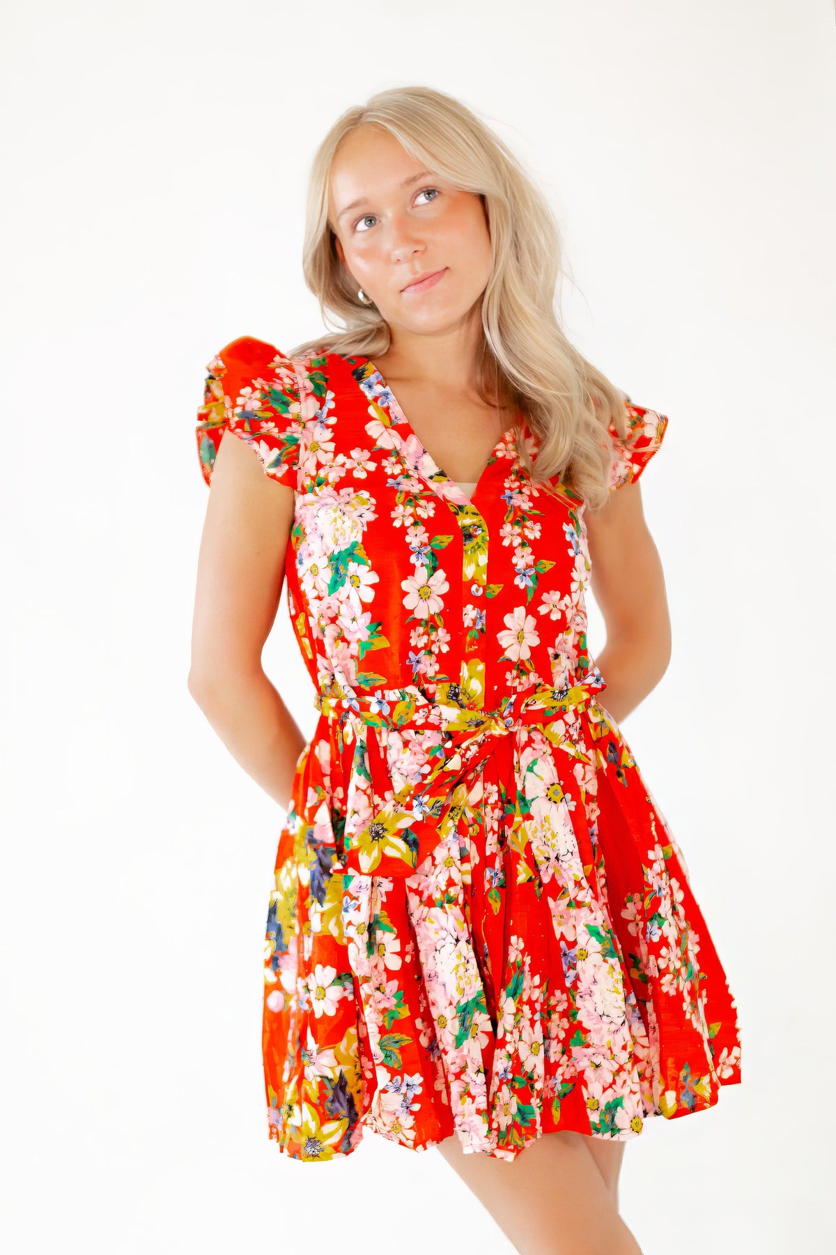 James Floral Mini Dress