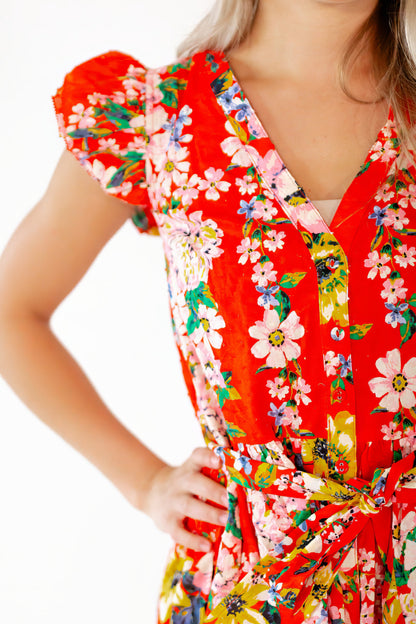 James Floral Mini Dress
