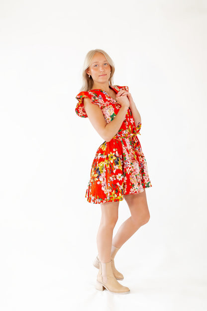 James Floral Mini Dress