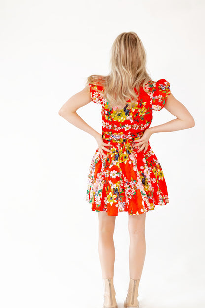 James Floral Mini Dress