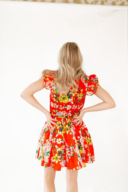 James Floral Mini Dress