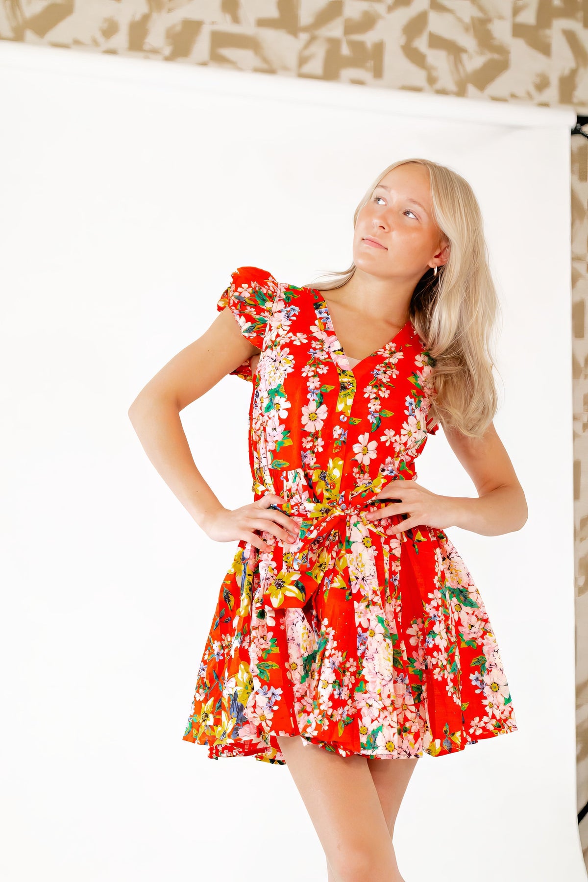 James Floral Mini Dress