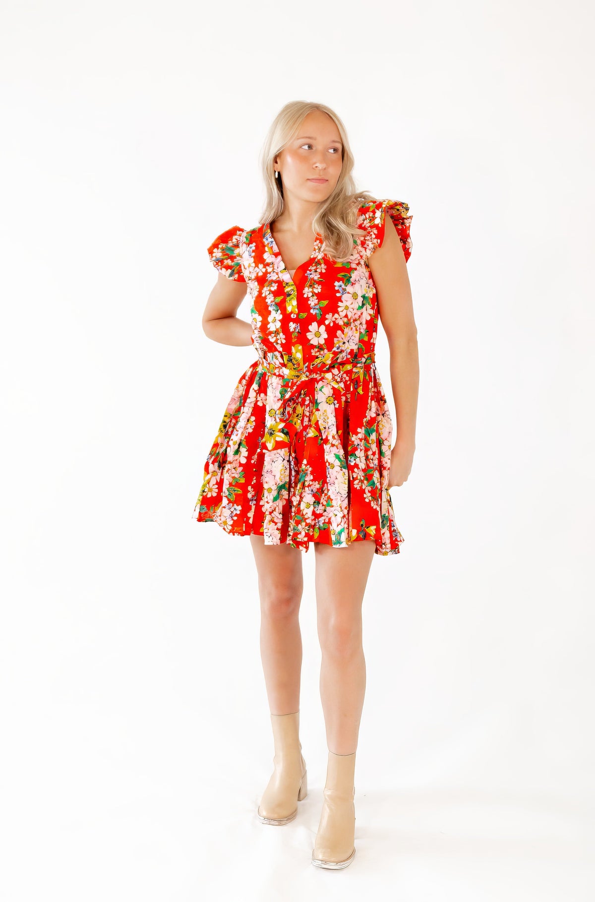 James Floral Mini Dress