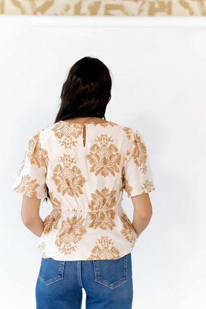 Albini Botanical V-Neck Top