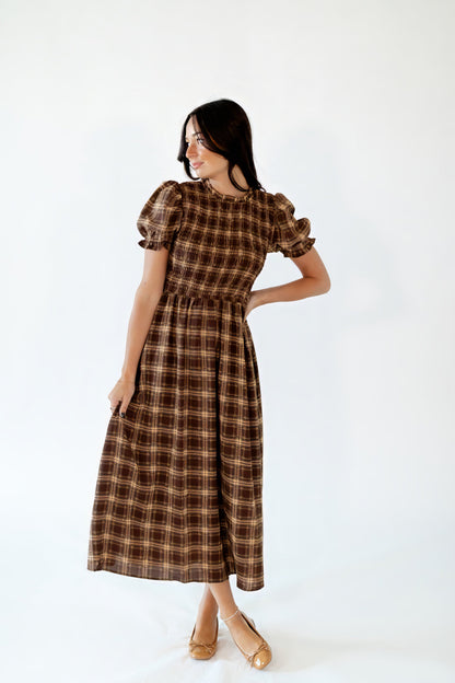 Sunny Plaid Midi Dress ⭐︎ Restocked