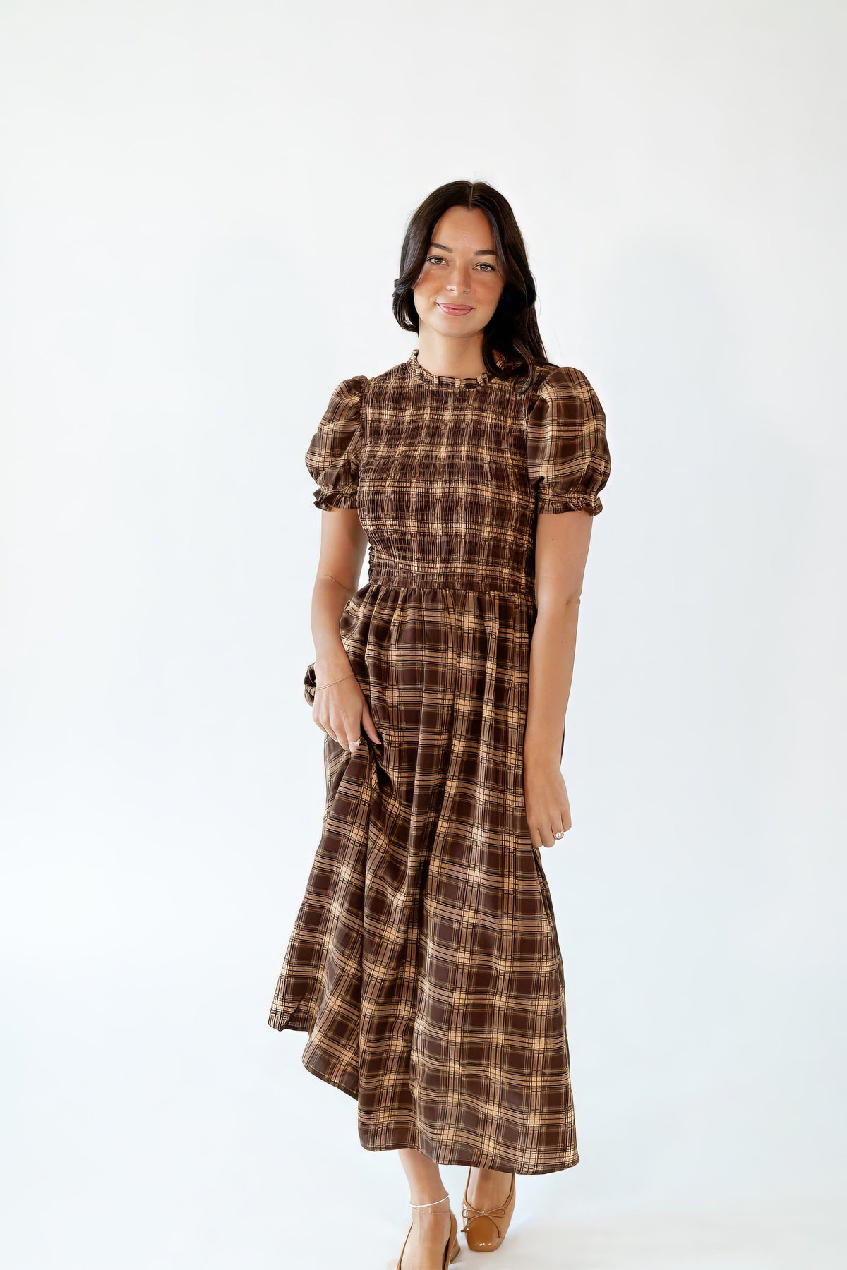 Sunny Plaid Midi Dress ⭐︎ Restocked