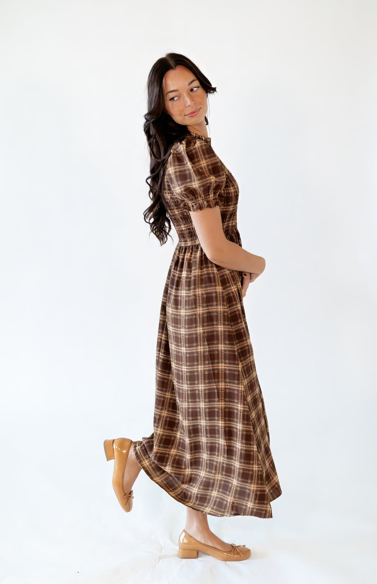 Sunny Plaid Midi Dress ⭐︎ Restocked