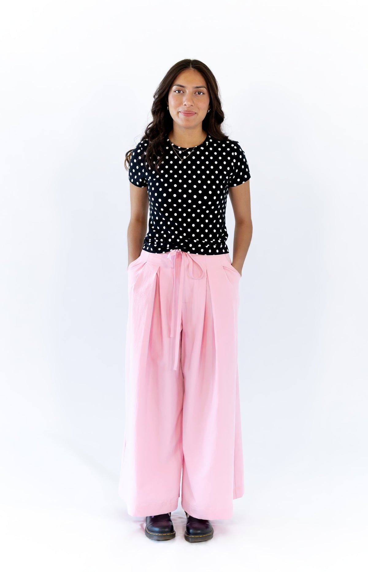 Gianni Pleated Wide Leg Pants