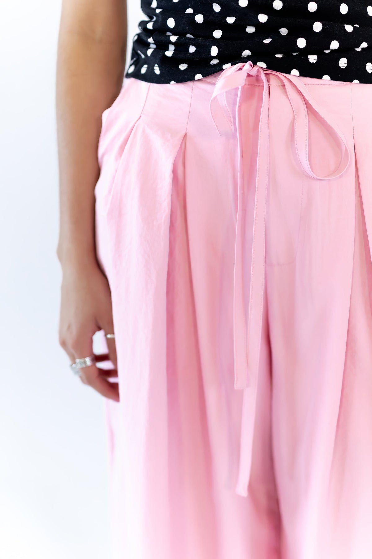 Gianni Pleated Wide Leg Pants