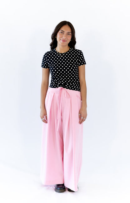 Gianni Pleated Wide Leg Pants