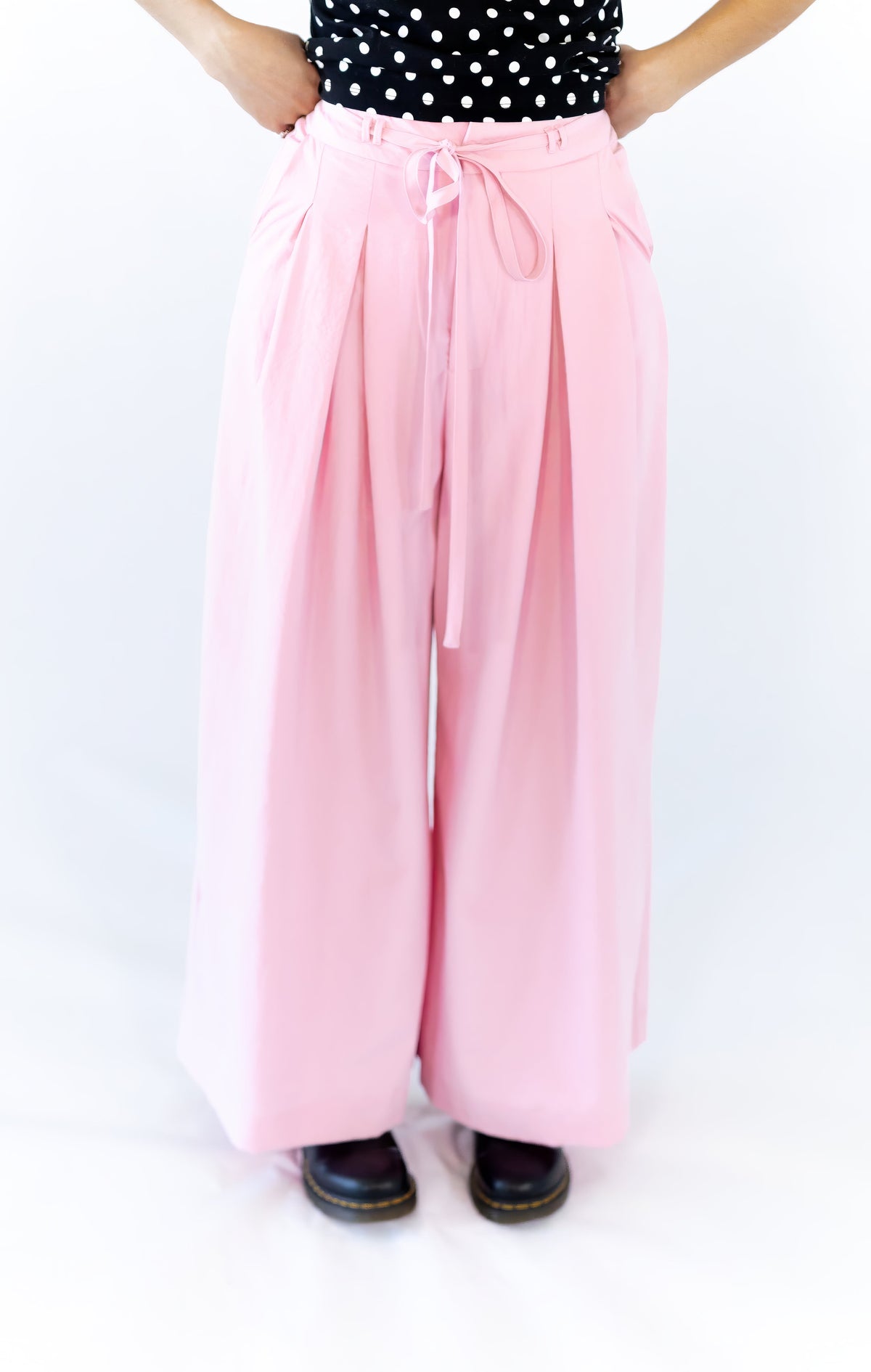 Gianni Pleated Wide Leg Pants