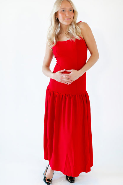 Ares Drop Waist Maxi Dress