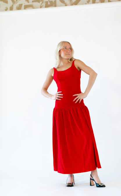Ares Drop Waist Maxi Dress