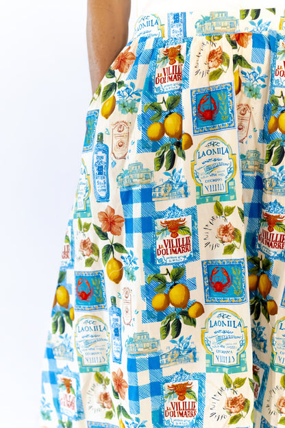 Positano Patchwork Skirt