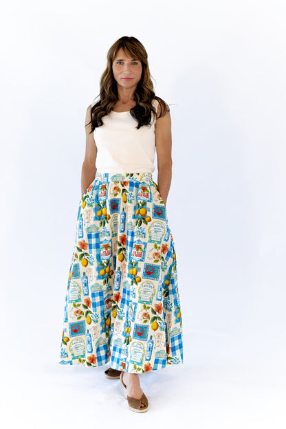 Positano Patchwork Skirt