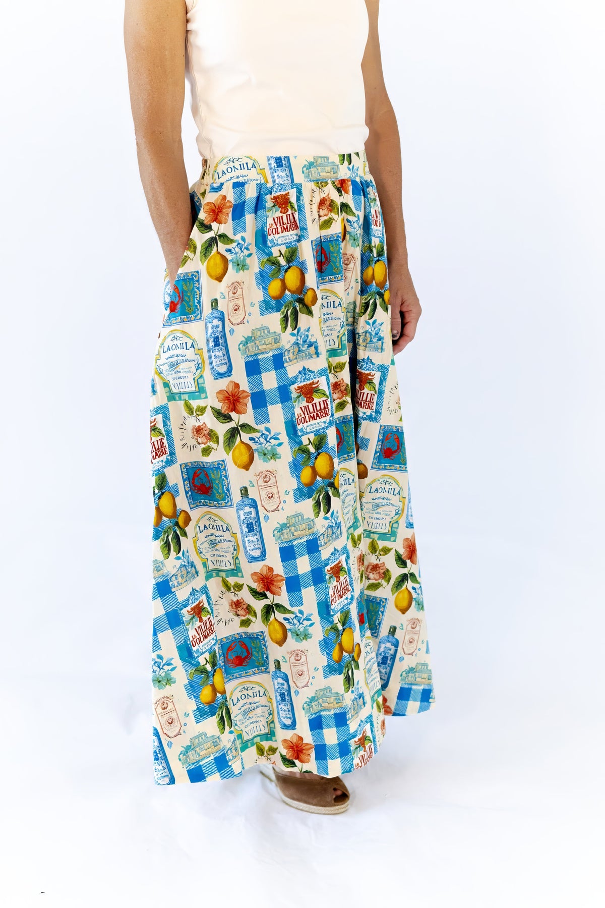 Positano Patchwork Skirt