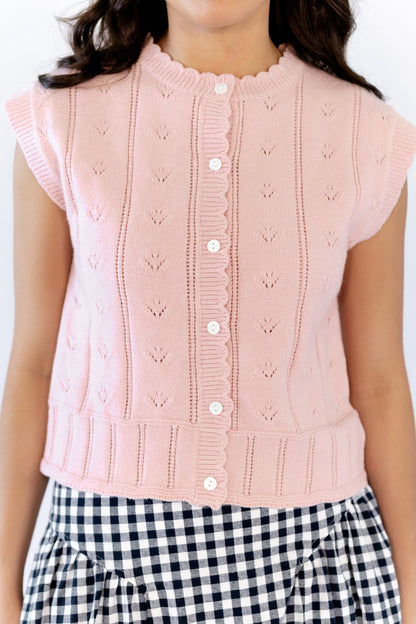 Robyn Pointelle Vest  ⤫ Restocked