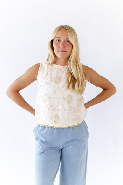 Hinkley Embroidered Top