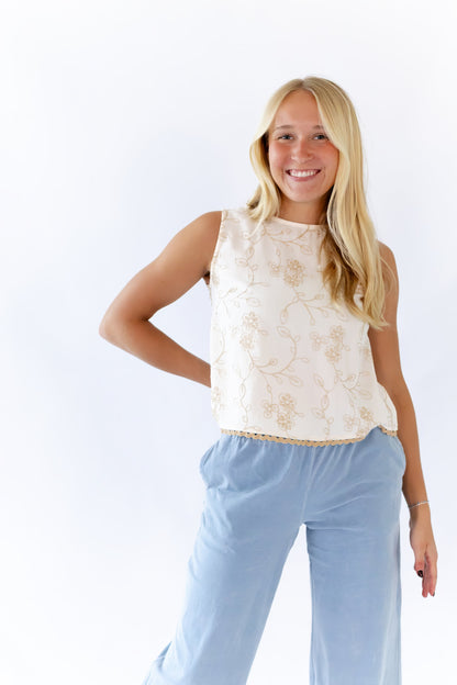 Hinkley Embroidered Top