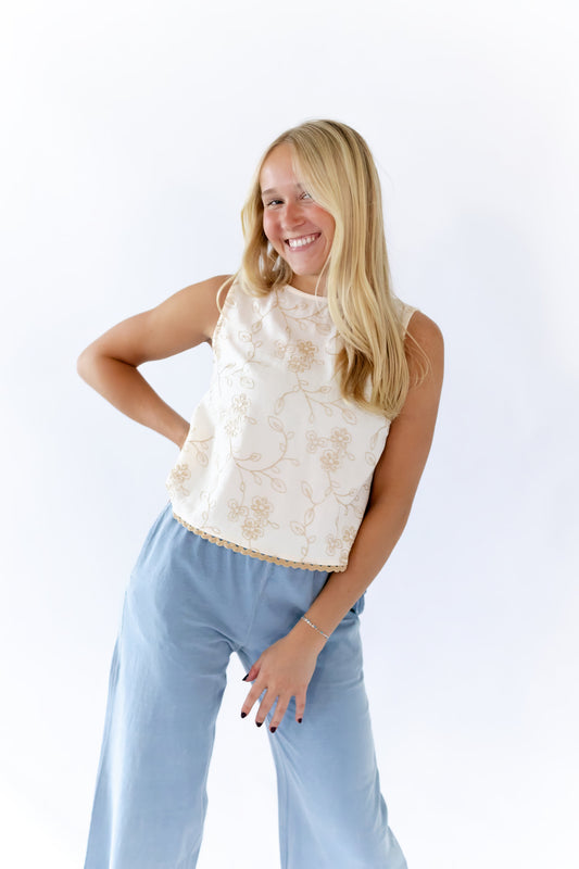 Hinkley Embroidered Top