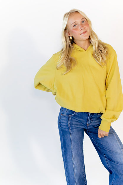 Jones Bubble Hem Sweatshirt