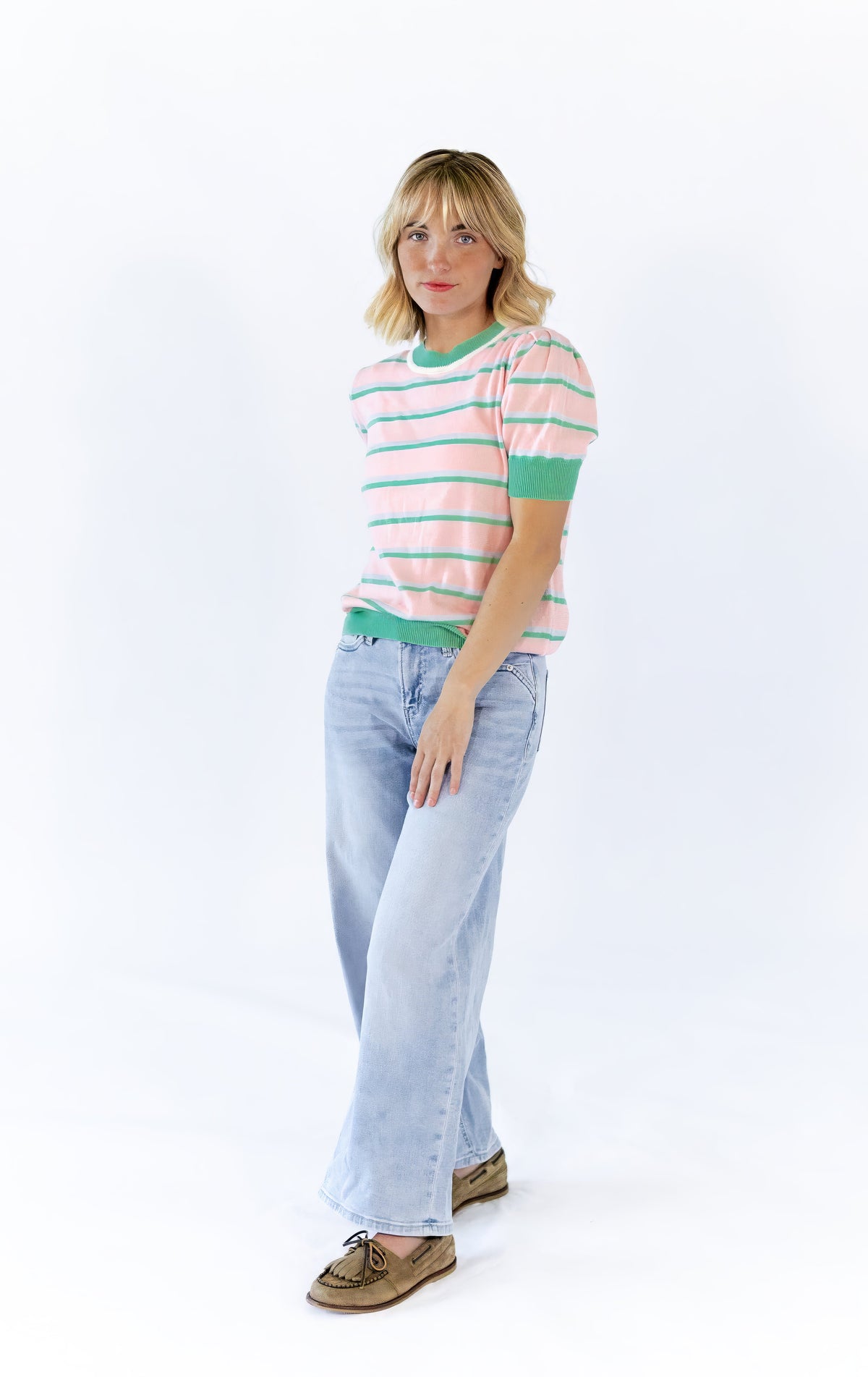 Chateau Knit Striped Tee