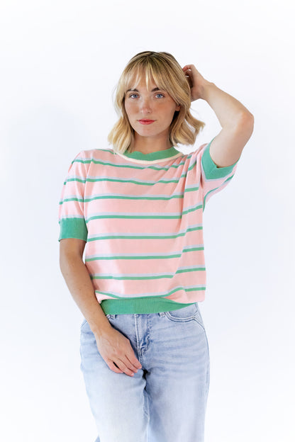 Chateau Knit Striped Tee