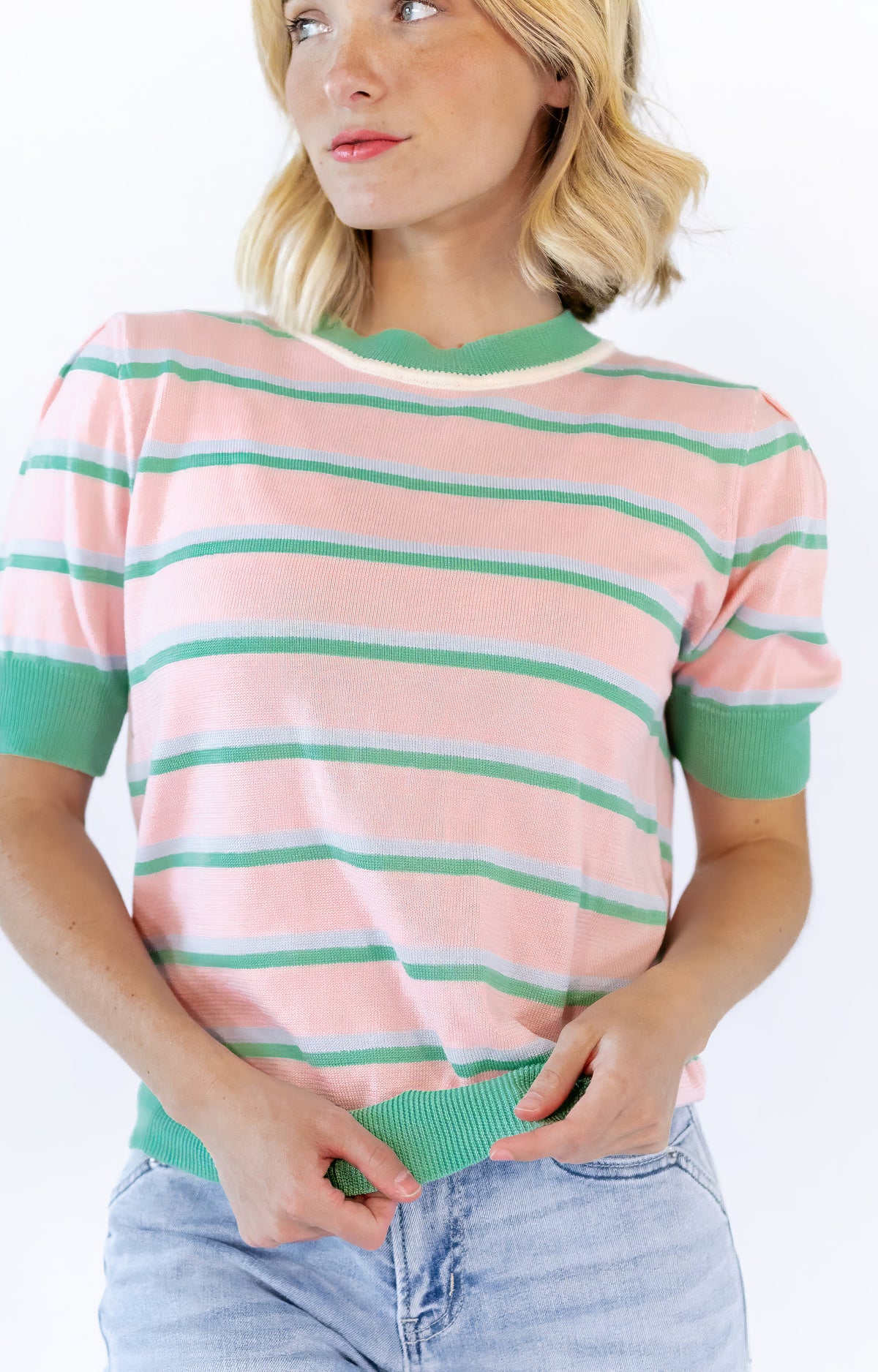 Chateau Knit Striped Tee