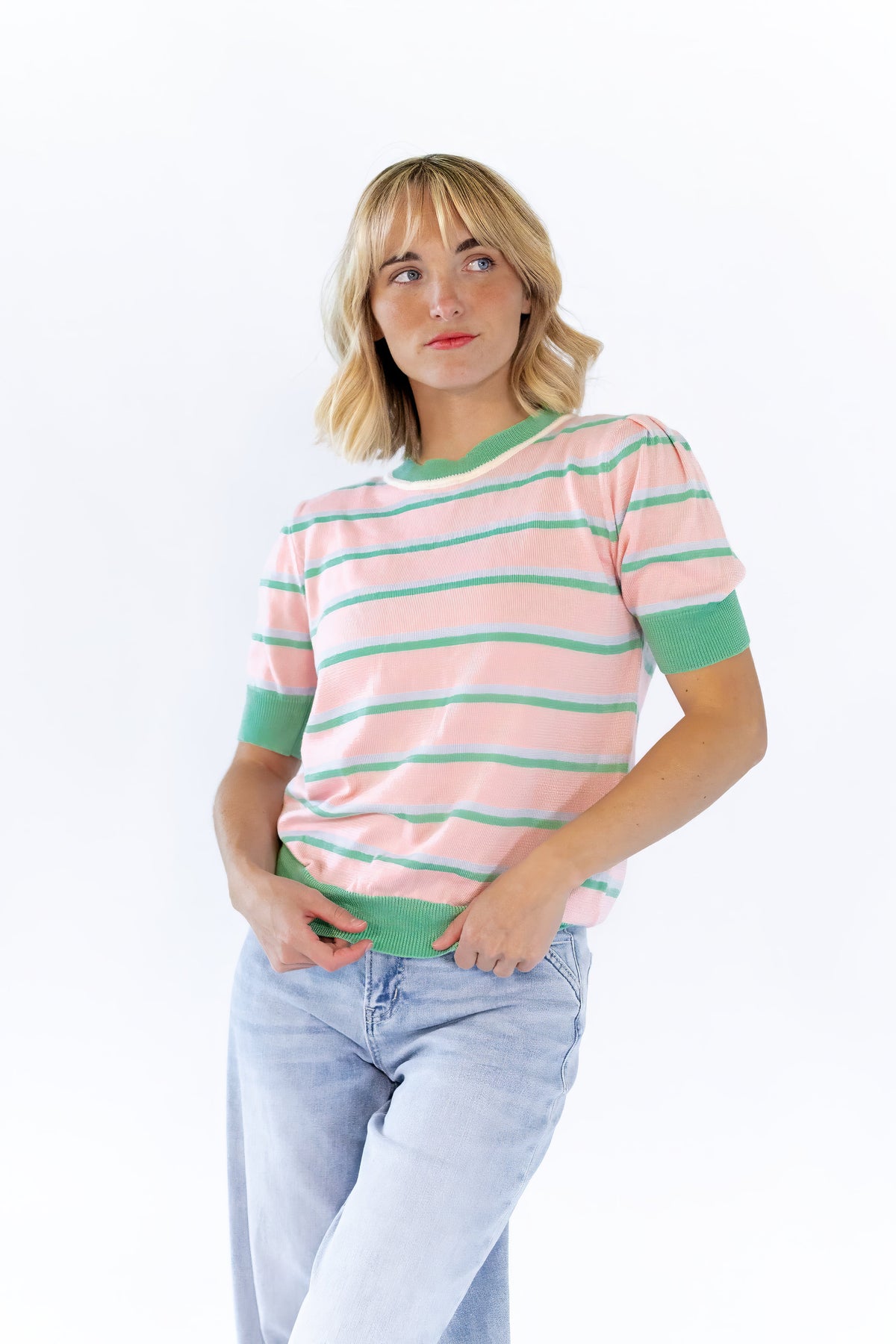Chateau Knit Striped Tee