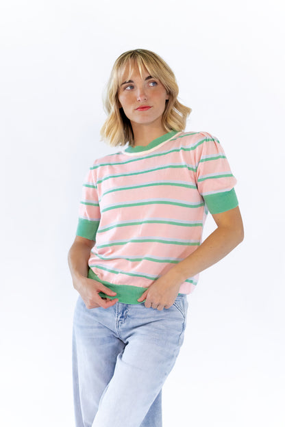 Chateau Knit Striped Tee